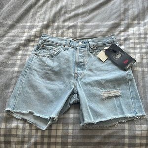Levi's 501 Mid Thigh Bermuda Jean Denim Shorts Pants